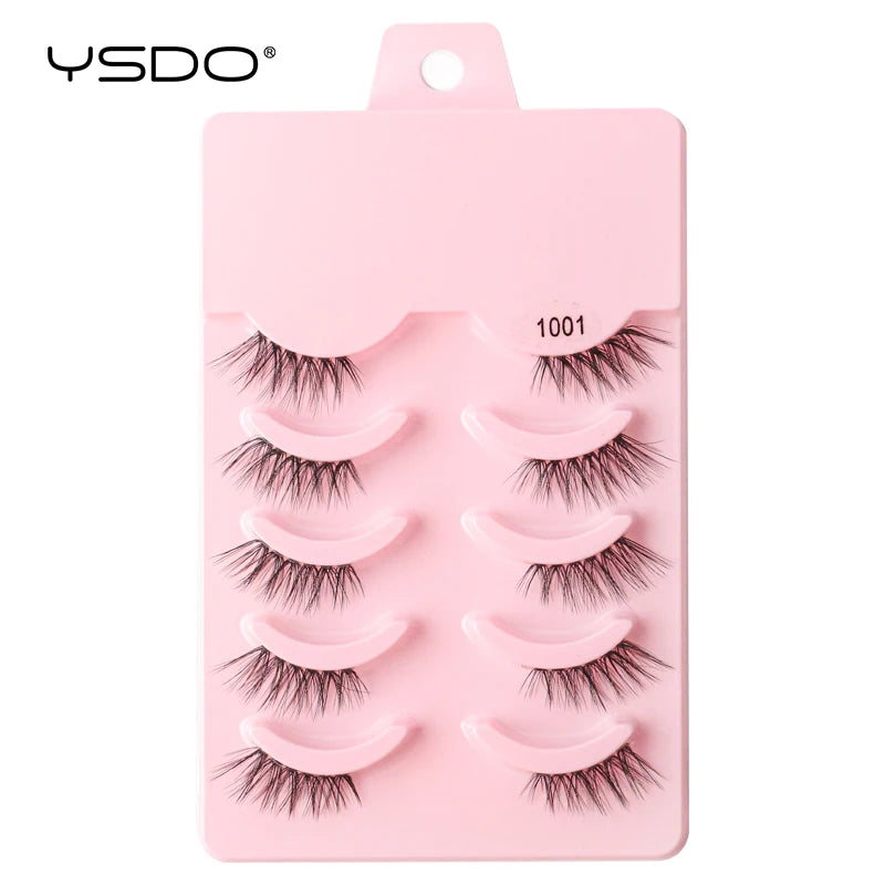 Faux Cils Mink 3D YSDO – Lot 3/5/10 Paires | Maquillage Dramatique Naturel