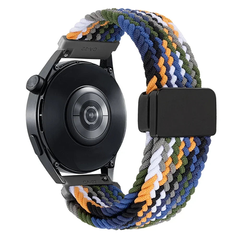Bracelet Nylon Tressé Magnétique Suunto 20mm & 22mm – Compatible Ocean, Vertical, Race S, 5, 9 Peak Pro DLC & 3 Fitness | Premium