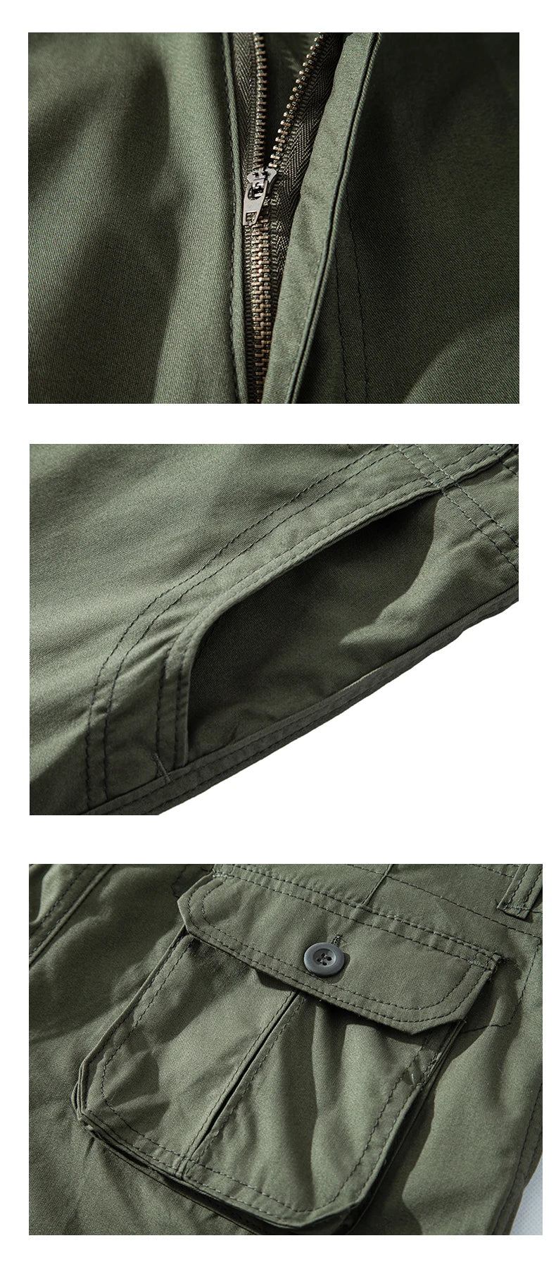 Short Cargo Homme Mi-Genou Multi-Poches Coton Grande Taille Classique Été Kaki Vert Armée Confortable Polyvalent Tendance Intemporel – Short Cargo Premium Multi-Poches Coton Grande Taille Été | Mode Homme Cargo Outdoor Premium