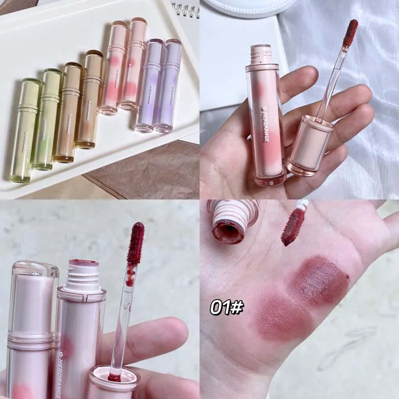 Gloss Miroir Iced Tea – Lip Glaze Jelly Transparent Waterproof | Rouge à Lèvres Liquide Effet Glacé