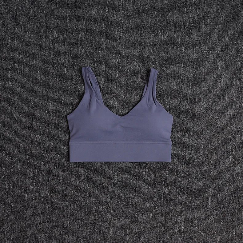 Brassière Sport Femme Dos Nu Sexy – Anti-Choc, Sans Manches | Yoga, Running & Gym | Top Fitness Gainant & Respirant