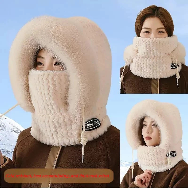 Bonnet Russe Polaire avec Cagoule – Protection Thermique Coupe-Vent | Ski, Vélo & Grand Froid