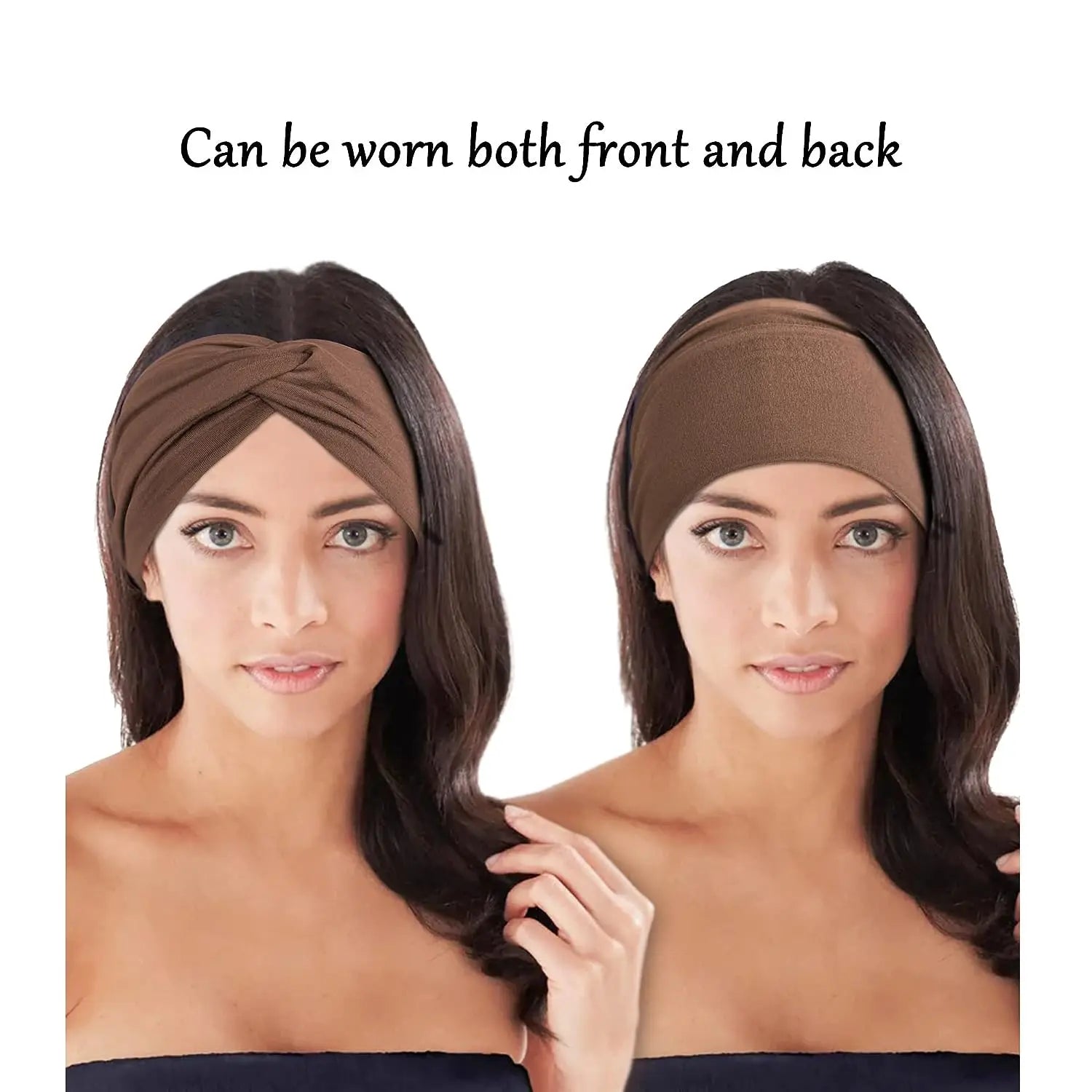 Bandeau Cheveux Large Élastique Femme – Sport, Yoga, Running & Maquillage | Turban Anti-Transpiration | Multiusage Tendance