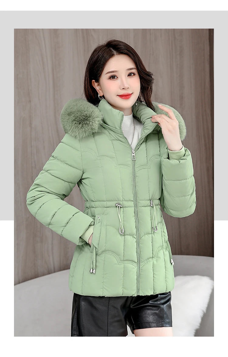 Doudoune Courte Femme À Capuche – Manteau Matelassé Chaud Haute Qualité | Hiver 2025 Tendance