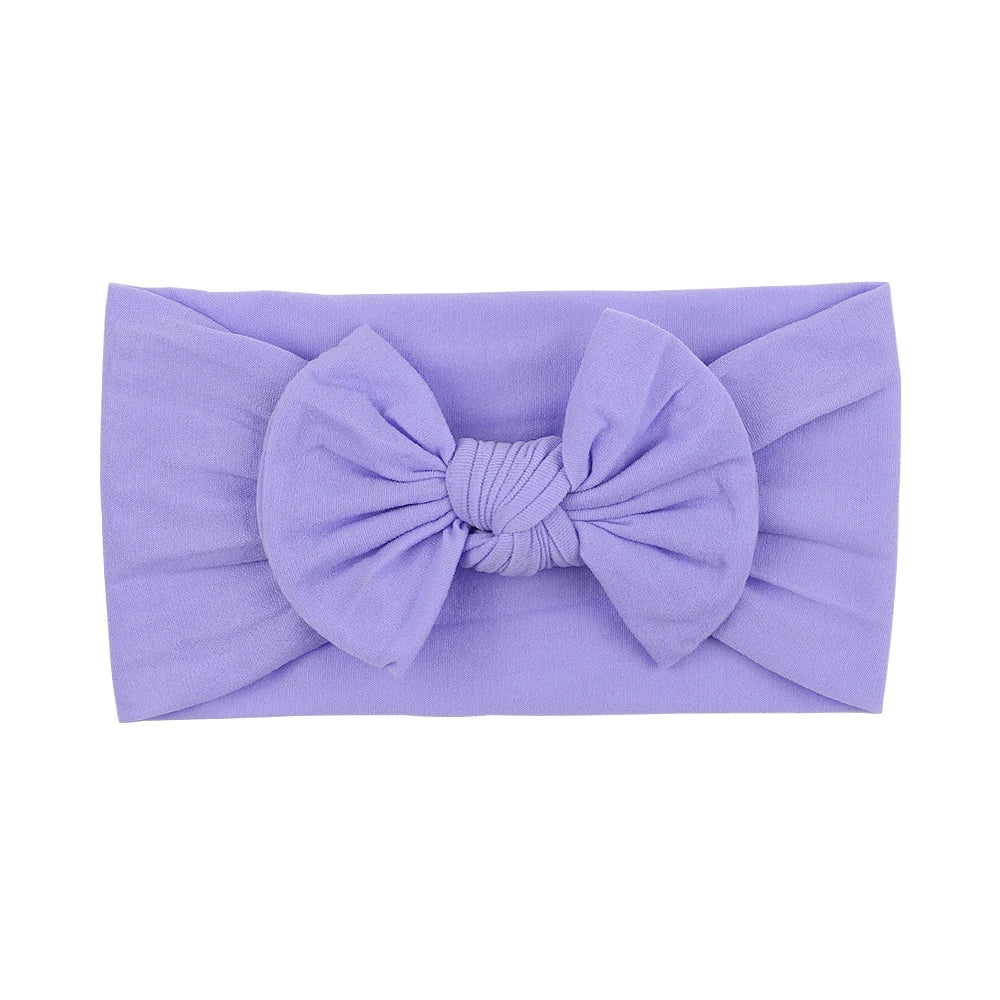 Bandeau Nœud Bébé Fille Élastique Large – Turban Headband Accessoire Cheveux 48 Couleurs