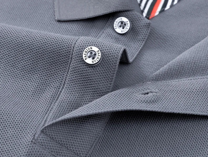 Polo Golf Coton 100% Brodé Homme – Qualité Premium Designer Personnalisé Été