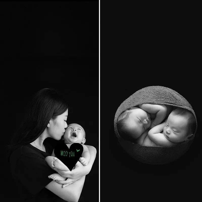 Neugeborenen-Fotostudio-Hintergrund 150x170cm – Stretchstoff Wickel-Accessoire Baby-Shooting