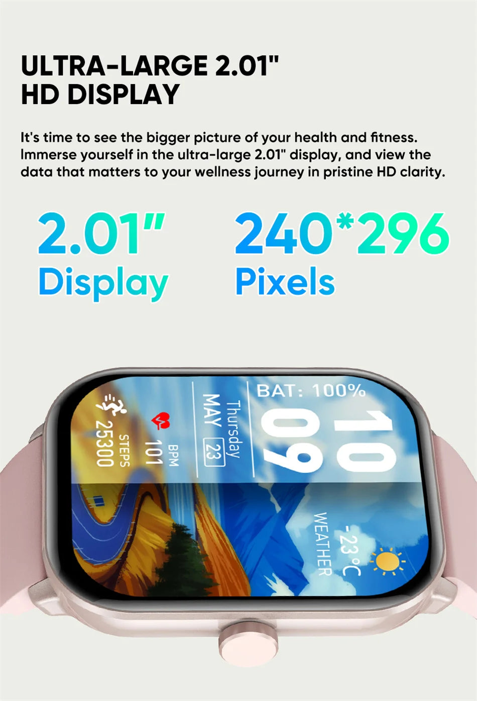 Montre Connectée Unisexe Écran AMOLED – GPS, Appels Bluetooth & Suivi Cardio | Étanche | Sport & Fitness | Android & iOS
