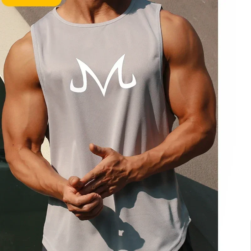 Débardeur Sport Homme Sans Manches Imprimé – Séchage Rapide & Respirant | Gym, Basketball & Fitness | Tank Top Été