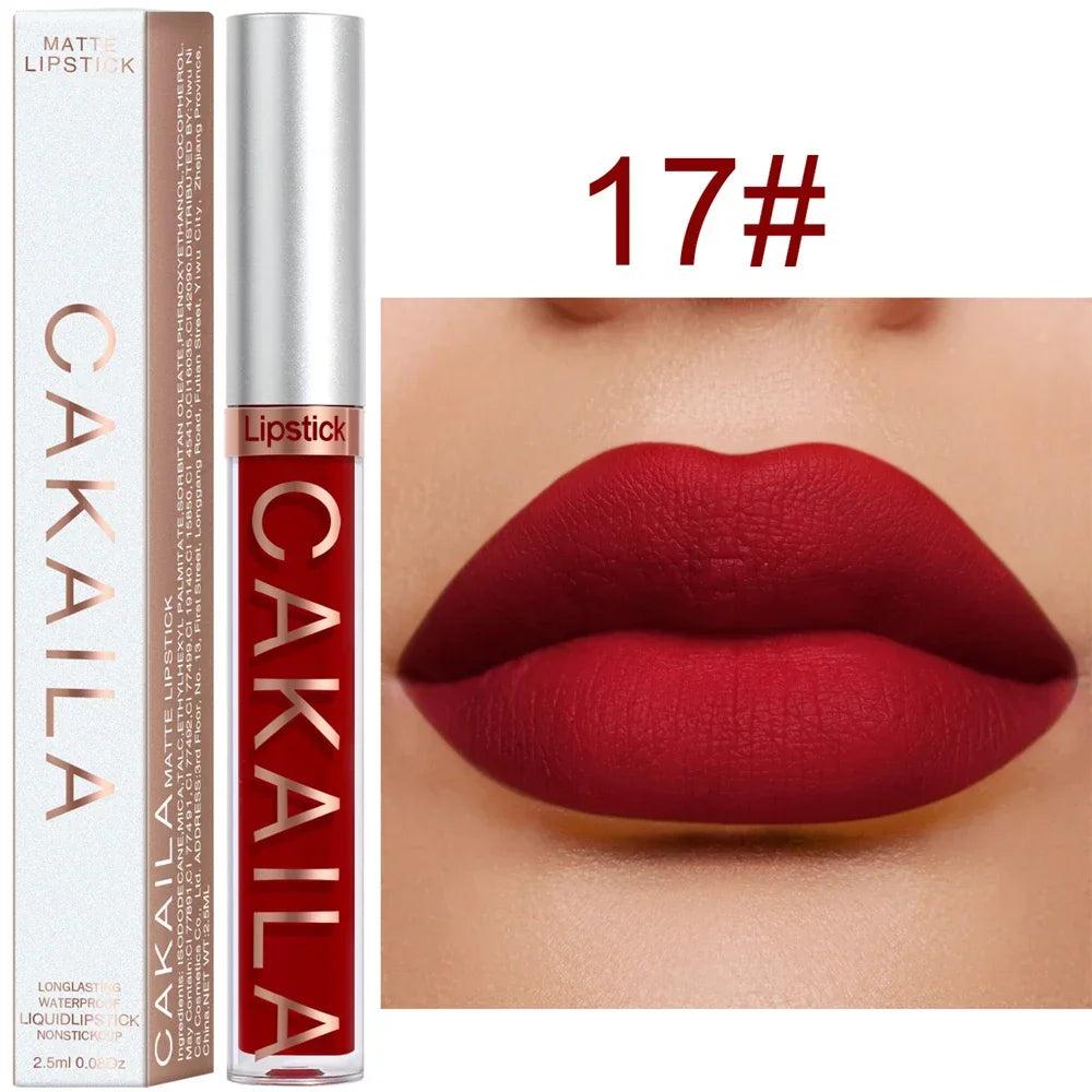 Gloss Velvet Mat Waterproof Longue Tenue – Texture Soyeuse & Hydratante | Cadeau Maquillage Femme
