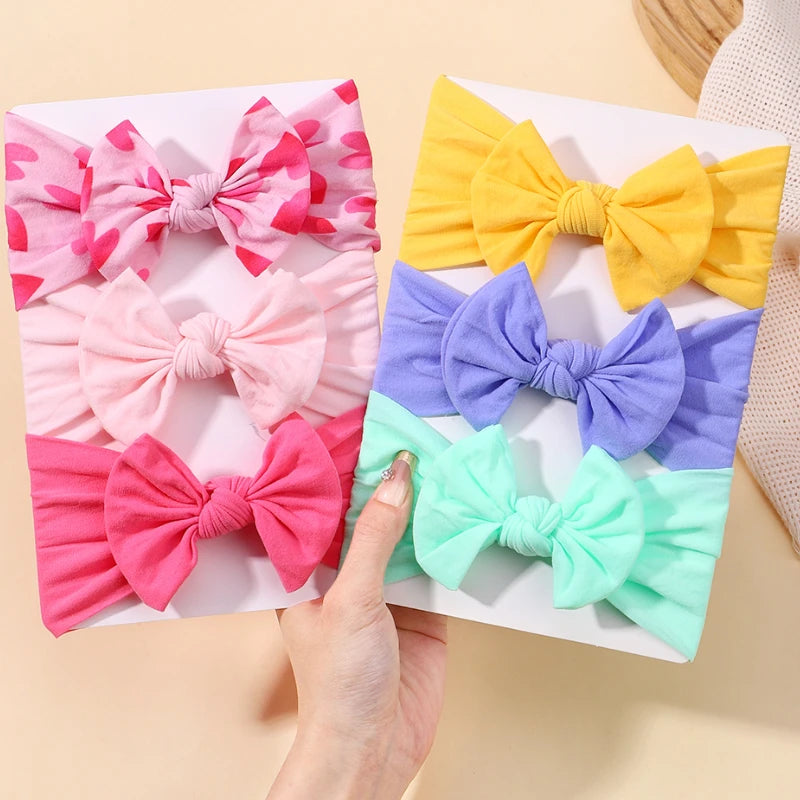 Bandeau Nœud Bébé Fille Élastique Large – Turban Headband Accessoire Cheveux 48 Couleurs