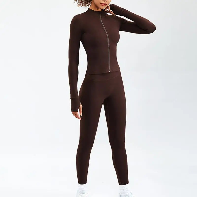 Ensemble Sport Yoga Femme 2 ou 3 Pièces Taille Haute – Doux, Respirant & Gainant | Gym, Fitness & Running | Survêtement Tendance
