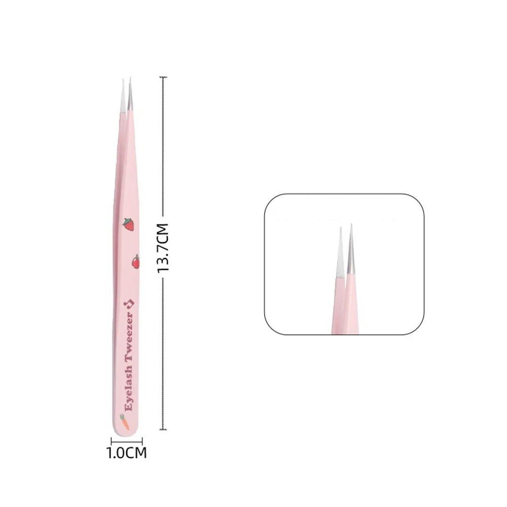 Pinces Extension Cils Inox – Outil Pose Cils & Nail Art | Ramasse-Strass