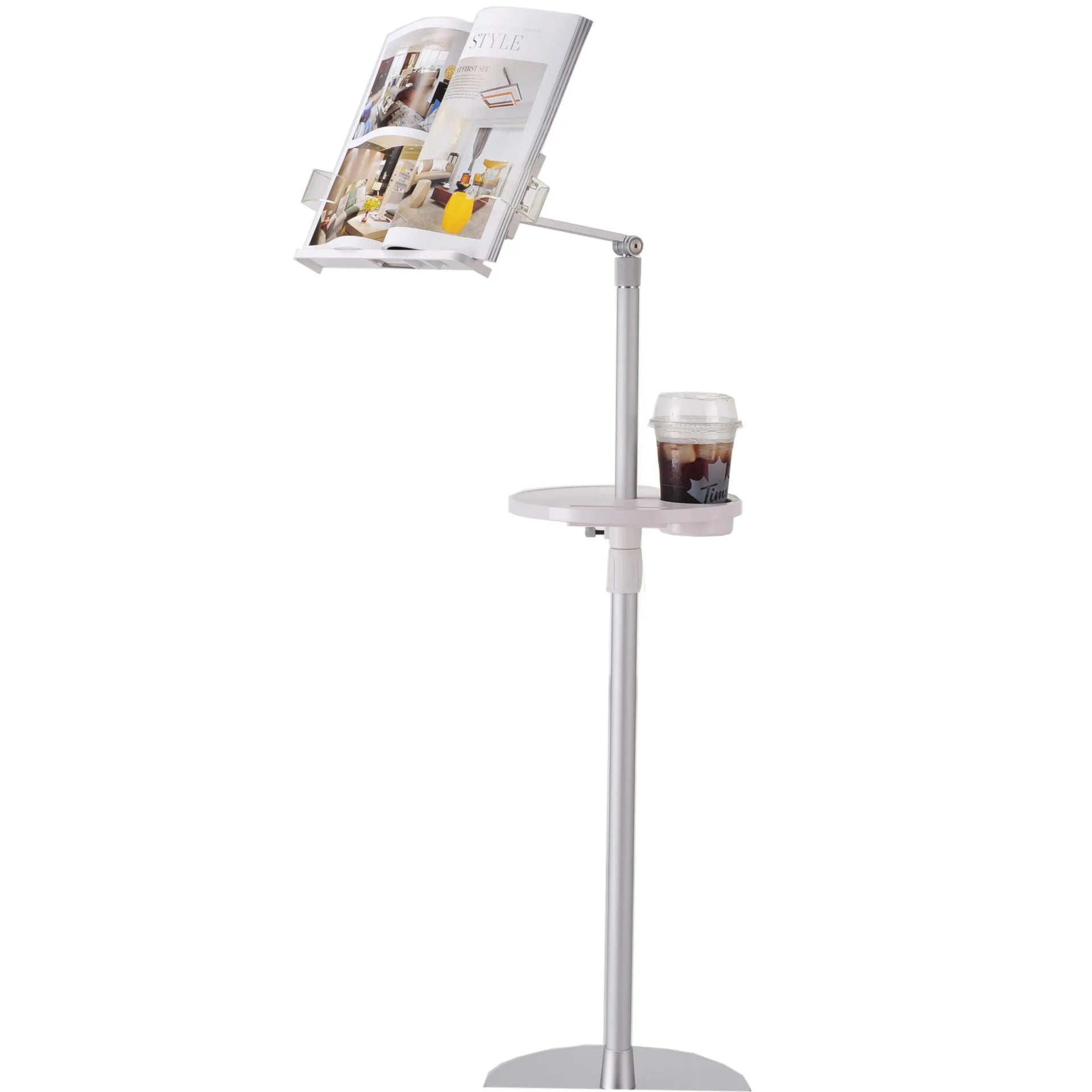 UP-9ZB Pupitre Lecture Aluminium Réglable en Hauteur – Support Livre, Tablette & Laptop | Bureau & Sol