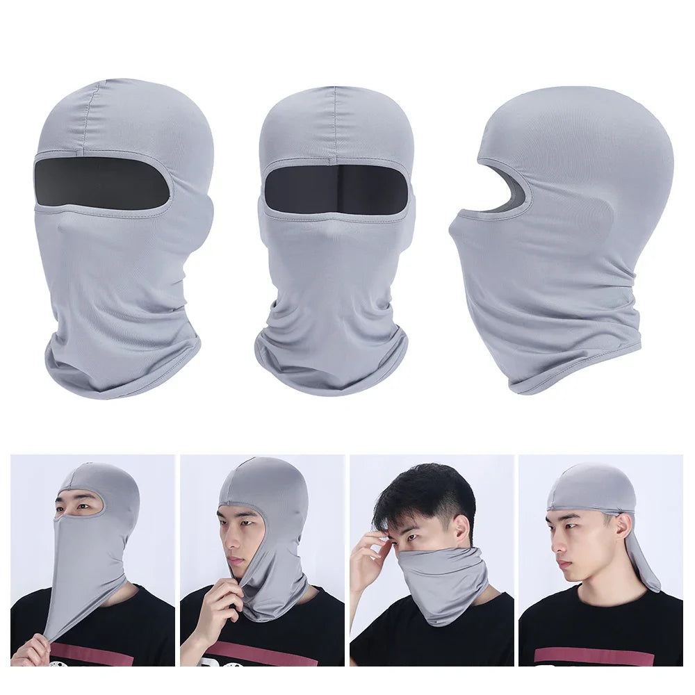 Cagoule Anti-UV Visage Complet - Moto, Vélo, Randonnée & Ski