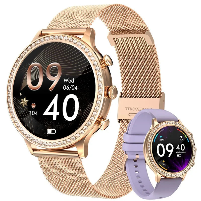 Montre Connectée Femme LIGE 2026 – Appels Bluetooth, Cadran Personnalisable & Suivi Cardio | Étanche Sport & Fitness | Cadeau Femme