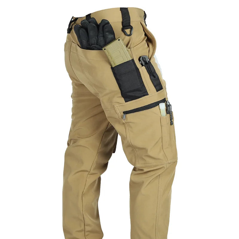 Pantalon Tactique Homme Polaire Softshell Cargo Multi-Poches Outdoor Randonnée Sport Militaire Chaud Automne Hiver Travail – Pantalon Tactical Premium Toutes Saisons | Mode Homme Outdoor Premium