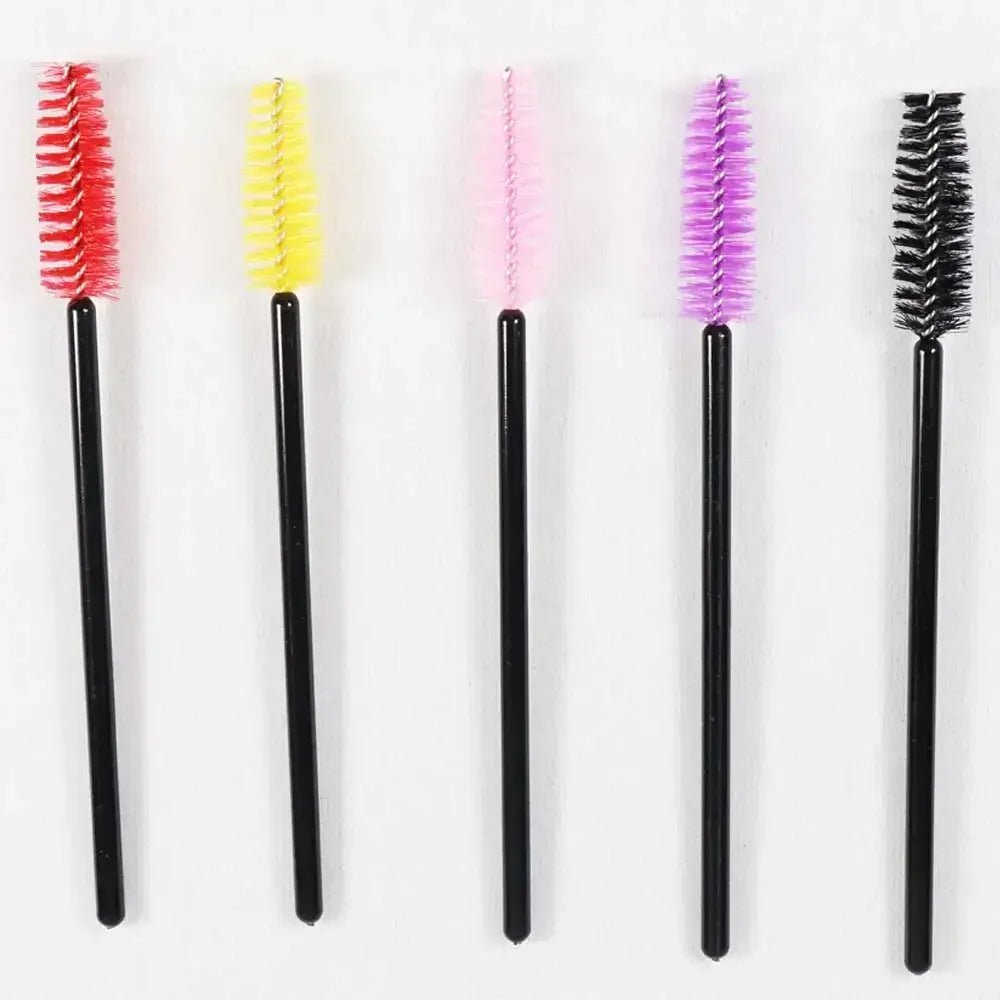 Lot 50 Brosses à Cils Jetables Crystal – Extensions de Cils & Application Mascara Professionnelle | Usage Unique