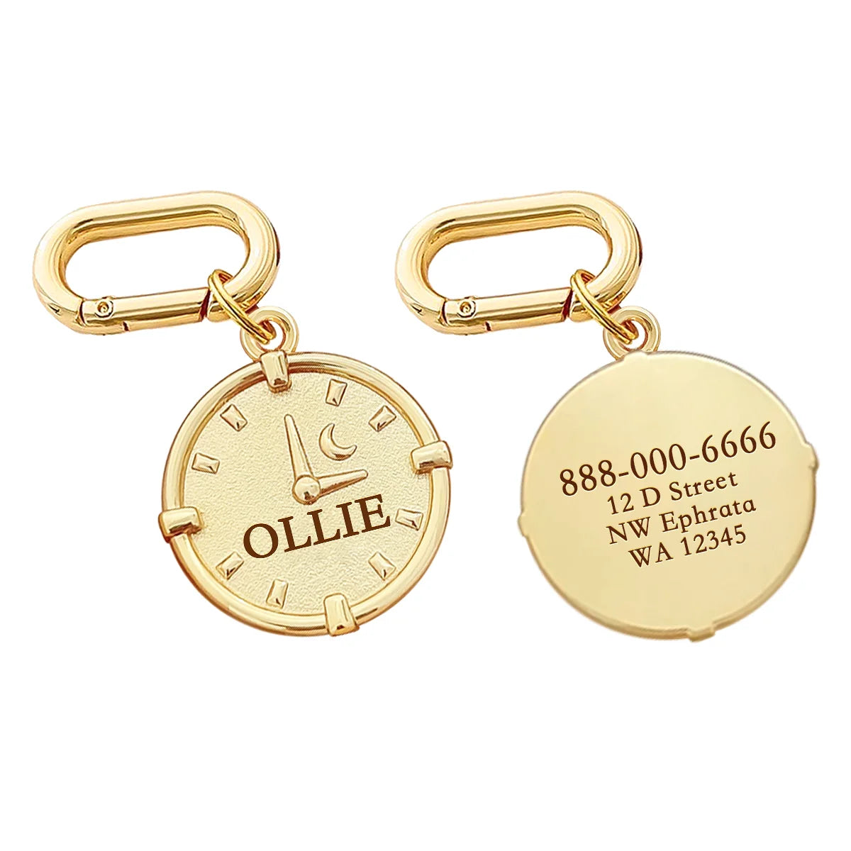 Plaque ID Personnalisée Chien & Chat Memopaw Cuivre Gravure Gratuite Anti-Perte – Médaillon Nom Collier | Accessoires Animaux