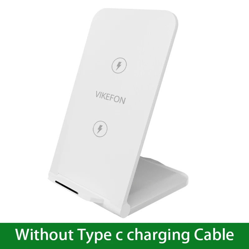 Chargeur Sans Fil 30W Pliable Stand – iPhone 14 13 12 11 Samsung S21 S20 Charge Rapide