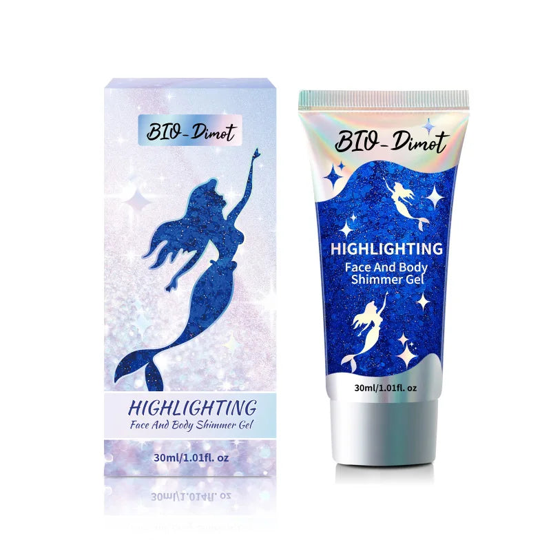 Gel Pailleté BIO-Dimot 30g – Visage, Corps, Ongles & Cheveux | Fête & Maquillage Artistique