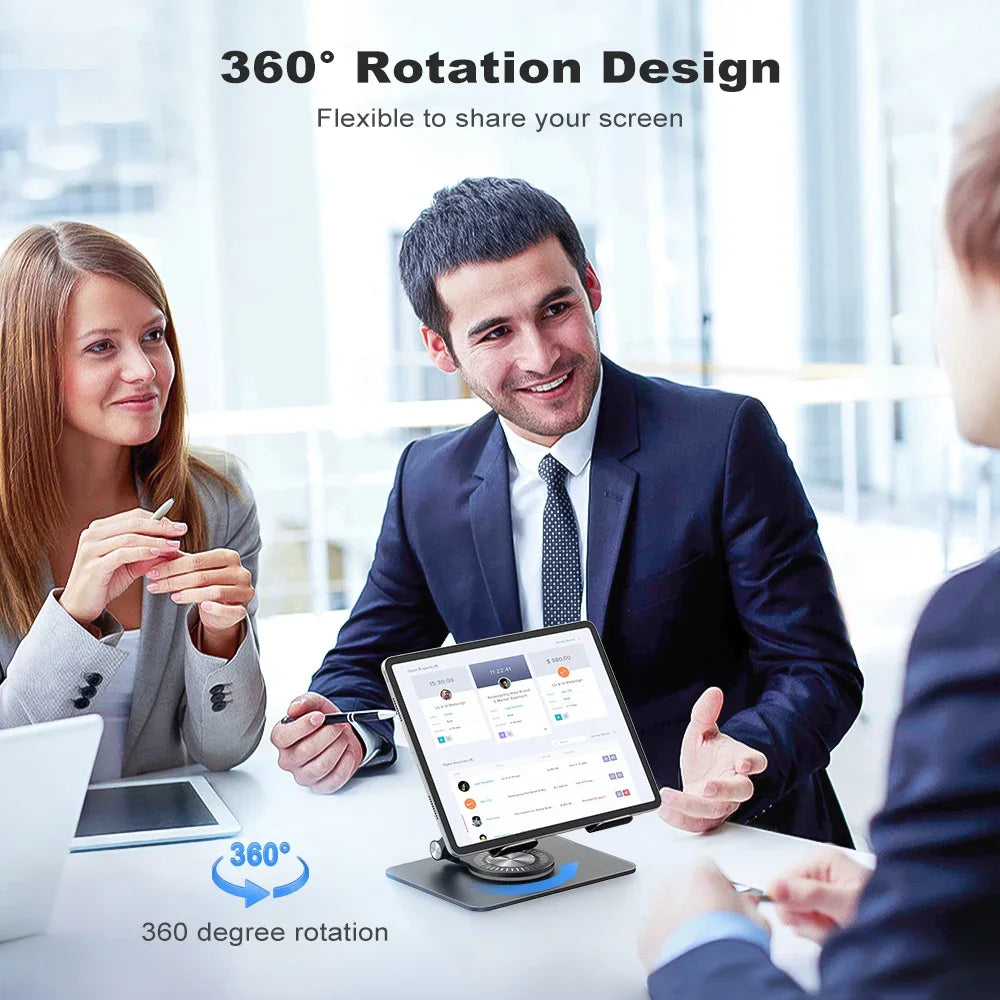 KOOTION Support Tablette 360° Pliable & Réglable – Compatible iPad Pro/Air/Mini & Laptop 5.8''-12''