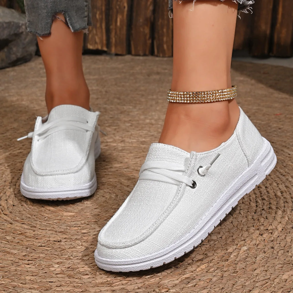 Chaussures Vulcanisées Sport Flat Femme 2025 – Casual Fashion Printemps Automne