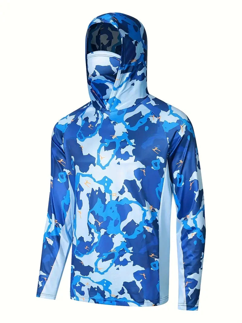 Tenue Anti-UV Manches Longues avec Cagoule - Randonnée, Pêche & Outdoor