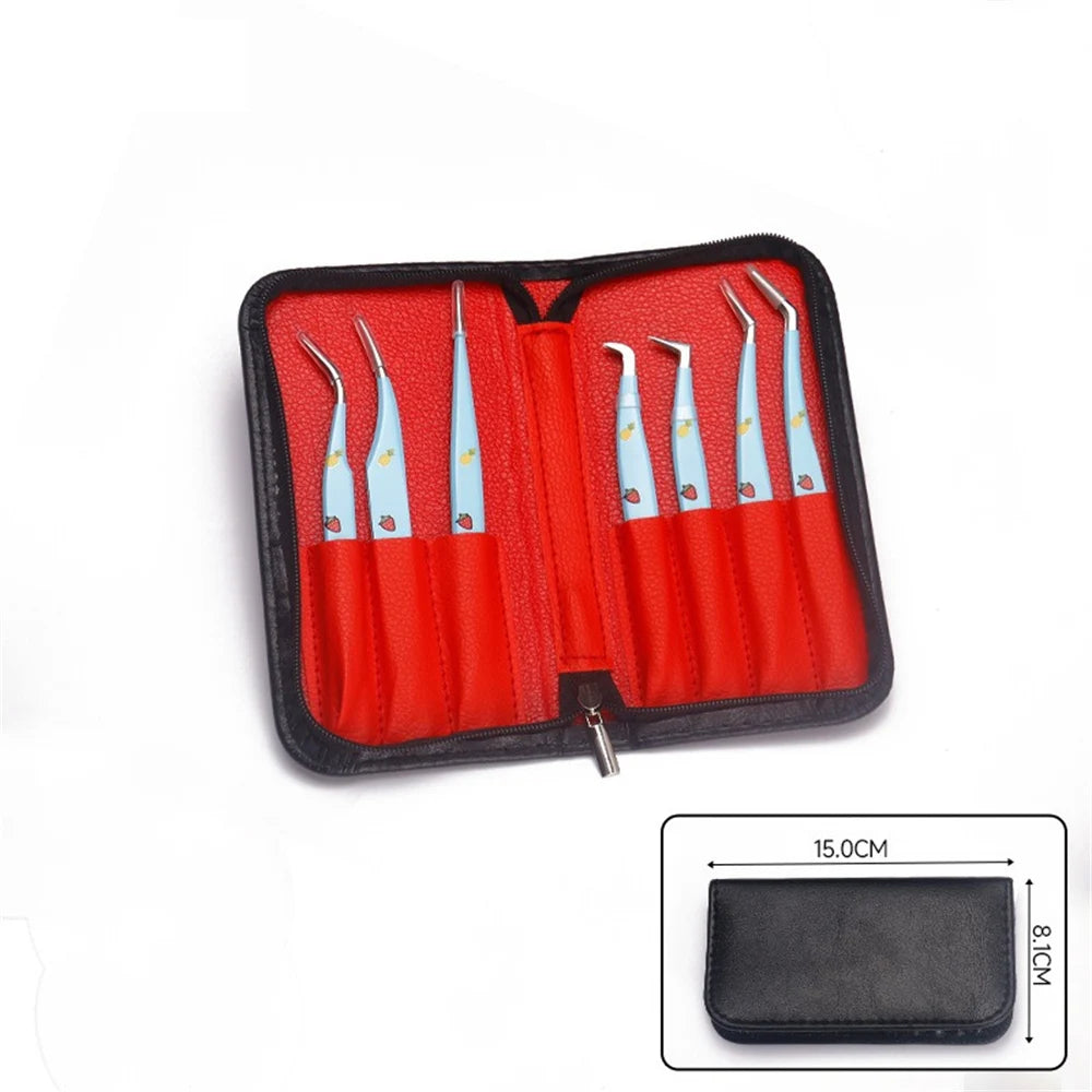 Pinces Extension Cils Inox – Outil Pose Cils & Nail Art | Ramasse-Strass