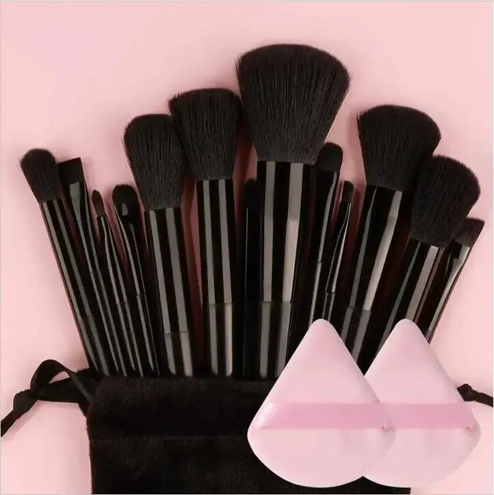 Set Pinceaux Maquillage Professionnel – Fond de Teint, Poudre, Fard à Paupières & Kabuki | Ultra-Doux & Précis