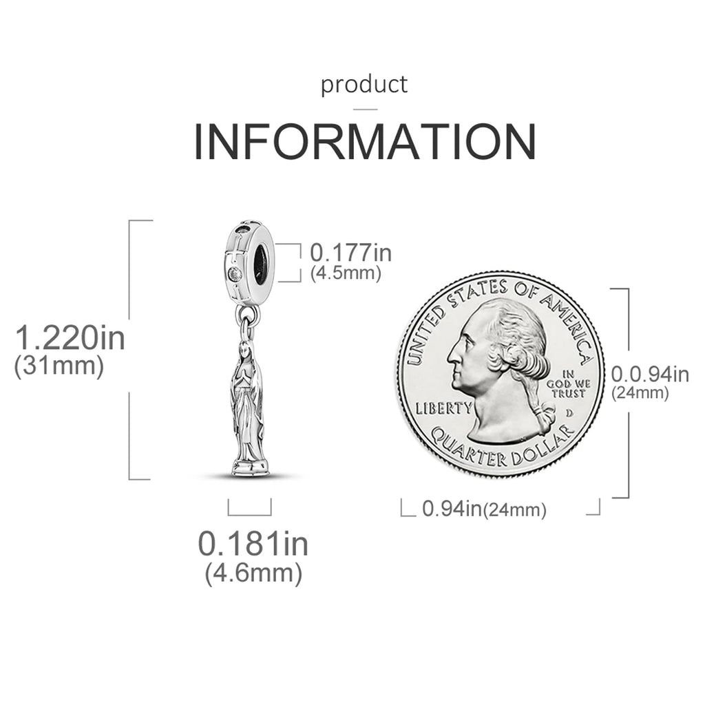 Charm Argent 925 Pendentif Croix, Ange, Pyramide & Pharaon – Breloque Spirituelle & Symbolique DIY | Compatible Bracelet Original | Bijou Personnalisé