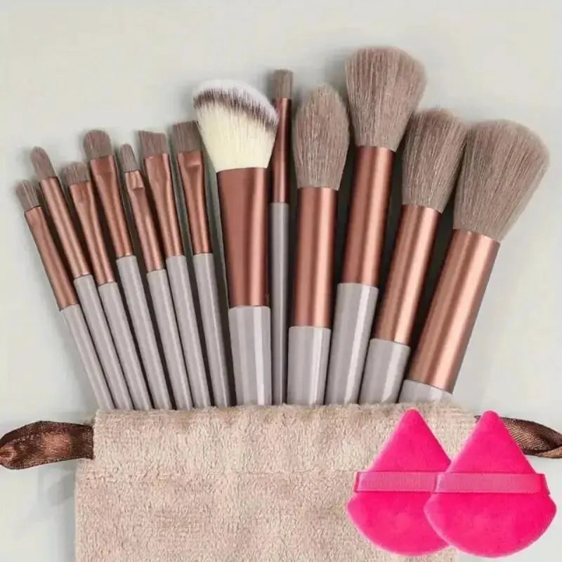 Set Pinceaux Maquillage Professionnel – Fond de Teint, Poudre, Fard à Paupières & Kabuki | Ultra-Doux & Précis