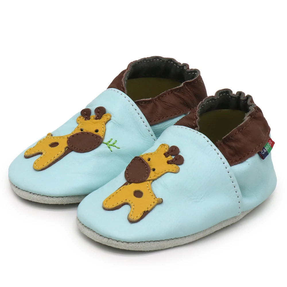 Chaussures Bébé Cuir Mouton Souple Antidérapantes – Premiers Pas Unisexe 0-24 Mois Carozoo