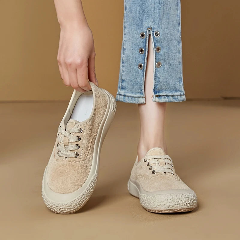 AIYUQI Ballerines Bout Carré Grande Taille 2026 – Flat Casual Sneakers Femme Élégantes