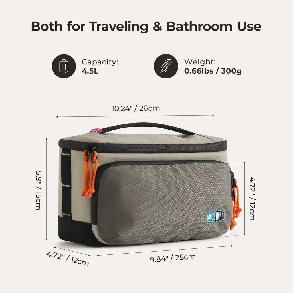 Trousse Maquillage Voyage BAGSMART Waterproof – Organisateur Toilette Crochet Salle de Bain | Grande Capacité Rangement Cosmétique