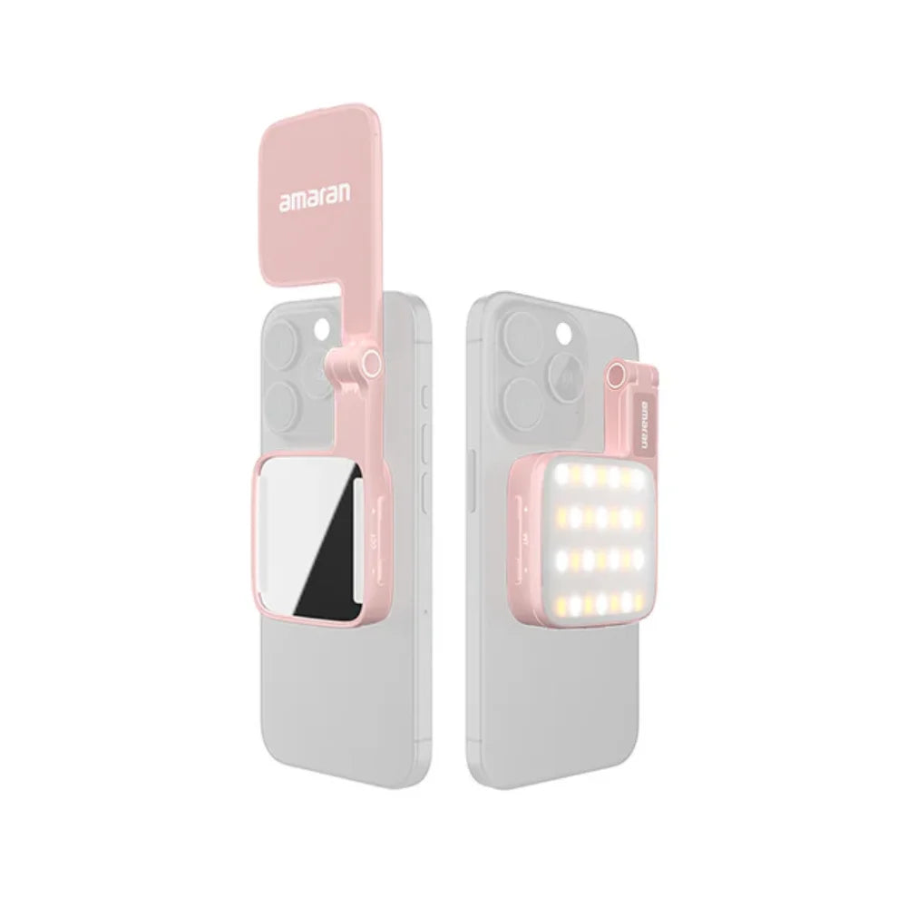 Lampe Selfie Magnétique amaran Go – Rechargeable Portable avec Miroir | Maquillage, Vidéo & TikTok