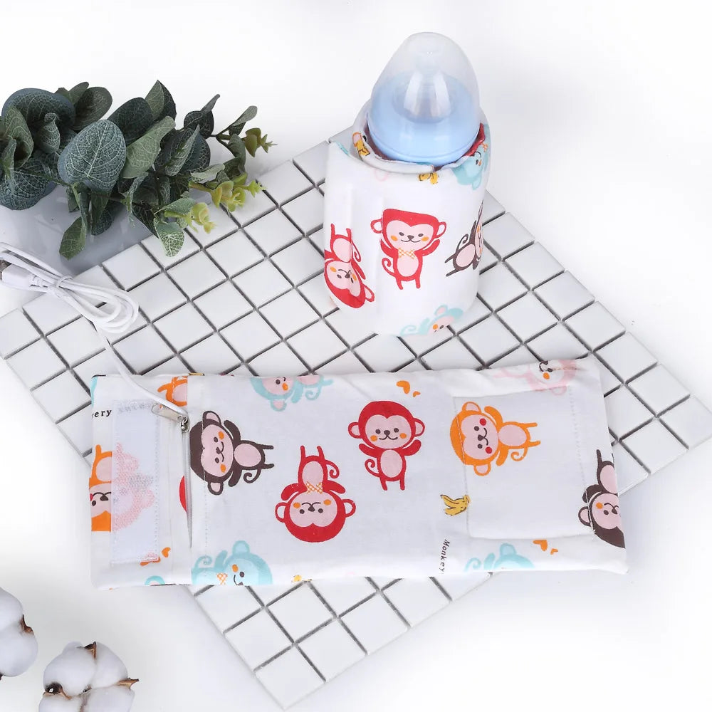 Tragbarer USB-Flaschenwärmer – Isolierter Reisebeutel für Babys