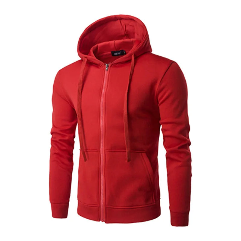 Sweat à Capuche Homme Zippé Slim Fit Manches Longues Casual Automne Fashion Élégant Confortable Intemporel Tendance – Hoodie Zippé Premium Slim Fit Automne | Mode Homme Hoodie Premium Automne