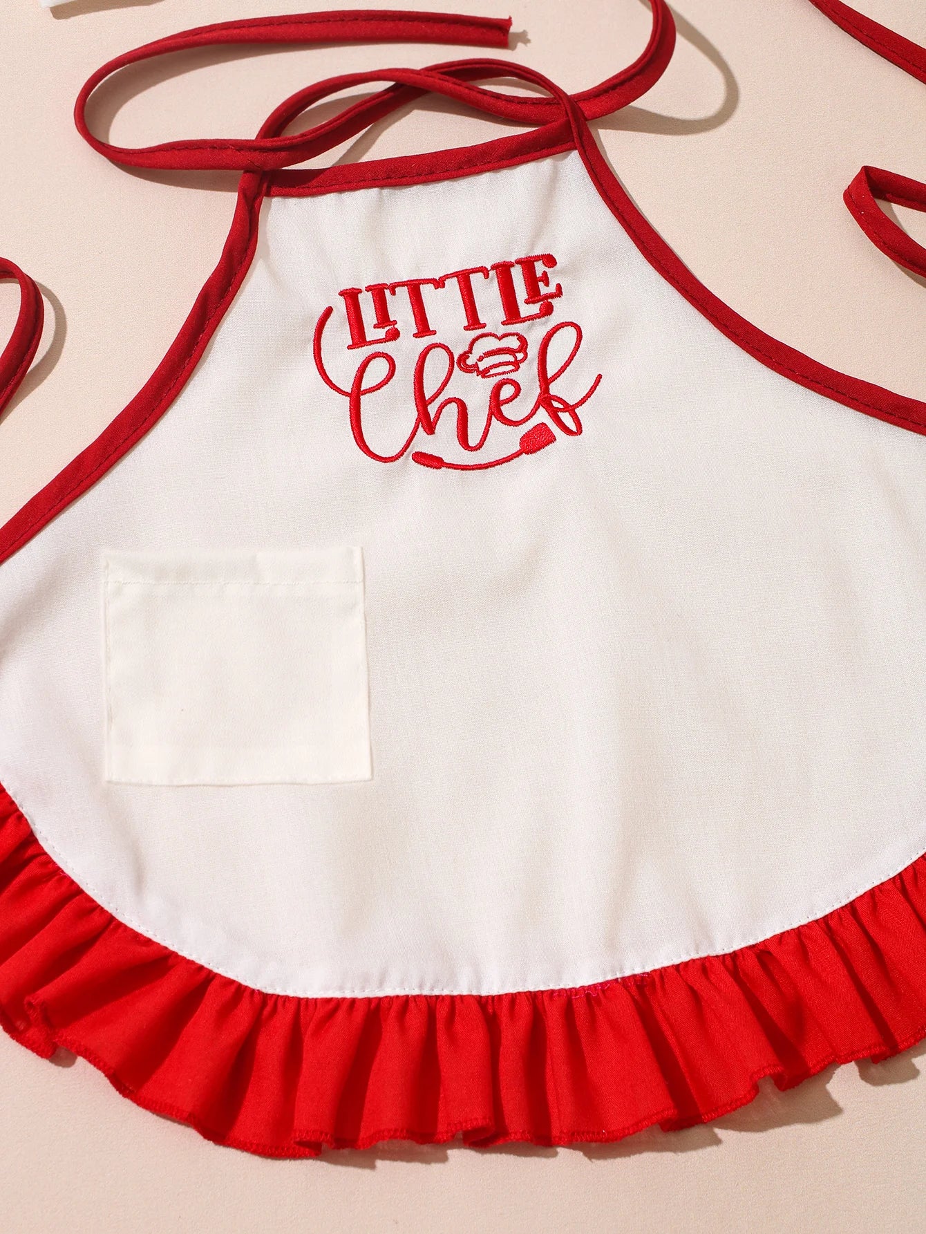 Kit Photo Nouveau-Né Petit Chef – Tablier + Toque Brodés Unisexe Séance Photo Bébé 2 Pièces