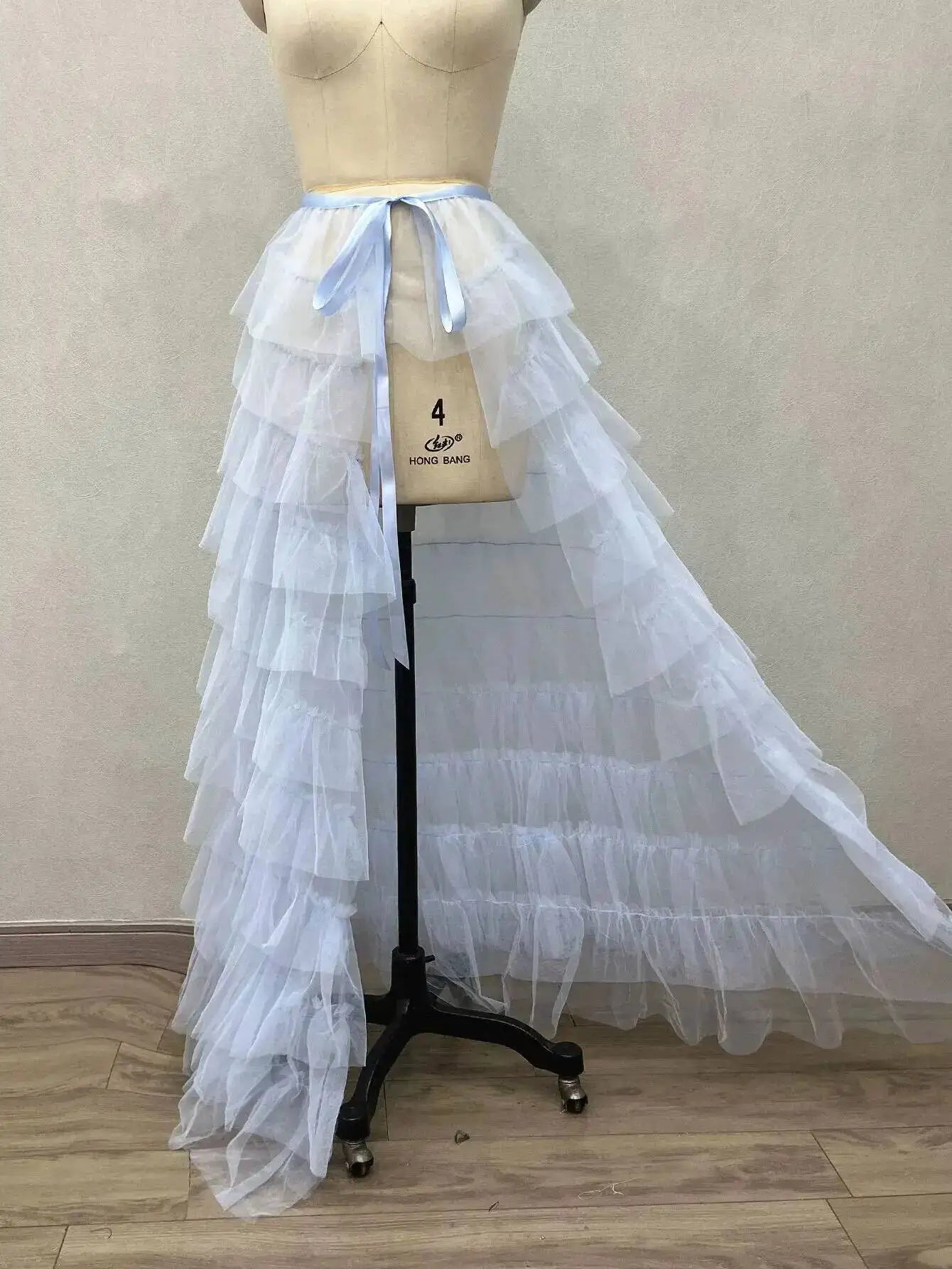 Jupe Longue Tulle Blanc À Volants Femme – Mesh Transparent Détachable | Maxi Plage Mariée Été