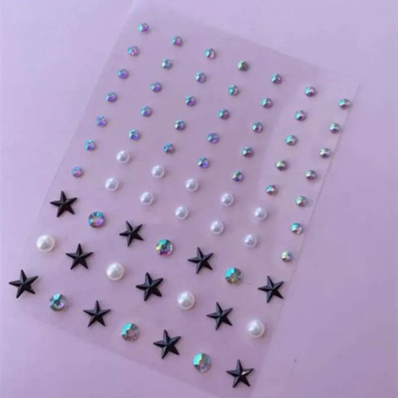 Stickers Strass Visage Jetables – Diamants Acryliques Crystal Larme & Yeux | Maquillage Scène & Festival