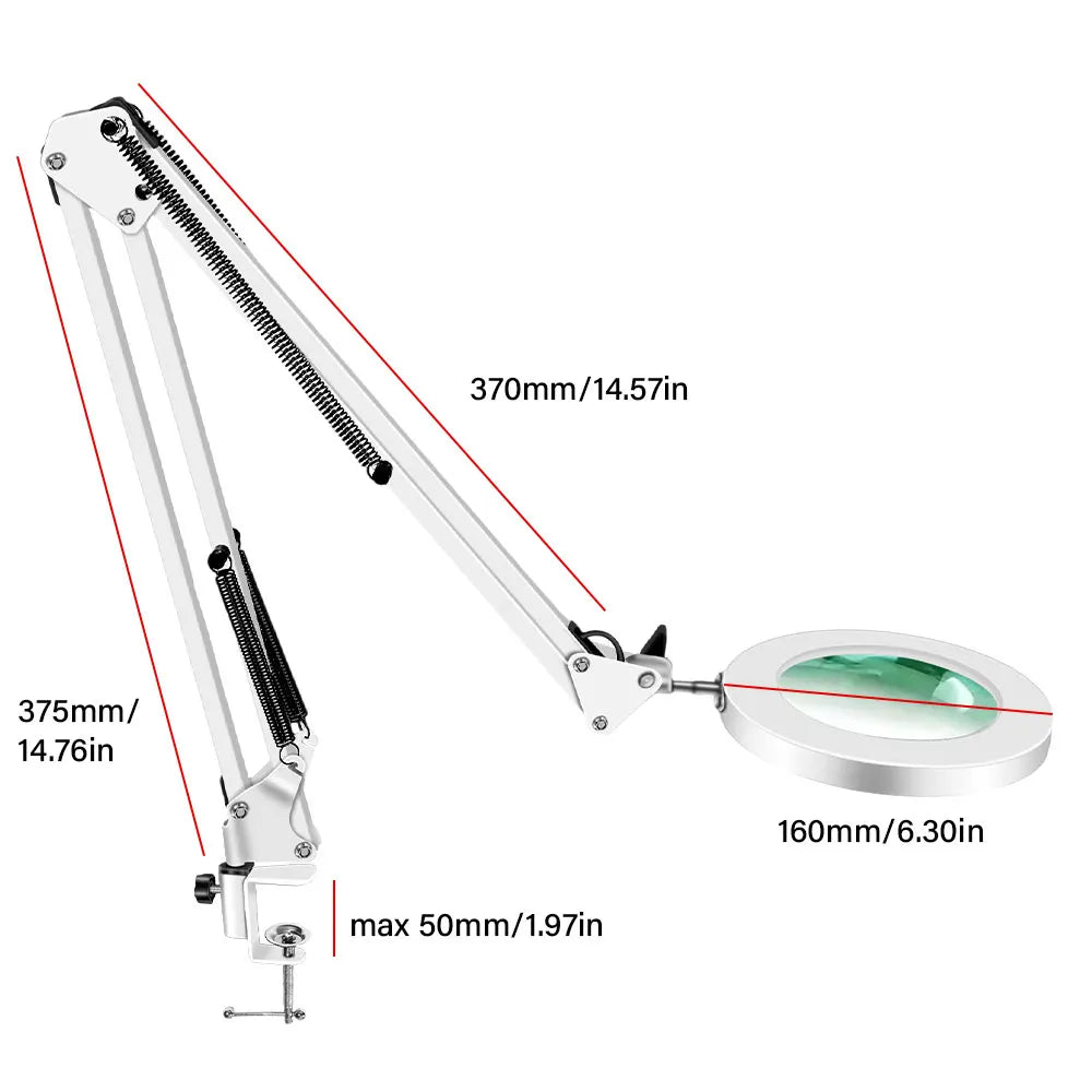 Loupe Lumineuse 72 LED USB 8X/10X – 3 Couleurs LED | Soin Beauté, Esthétique & Atelier | Lampe Loupe Professionnelle