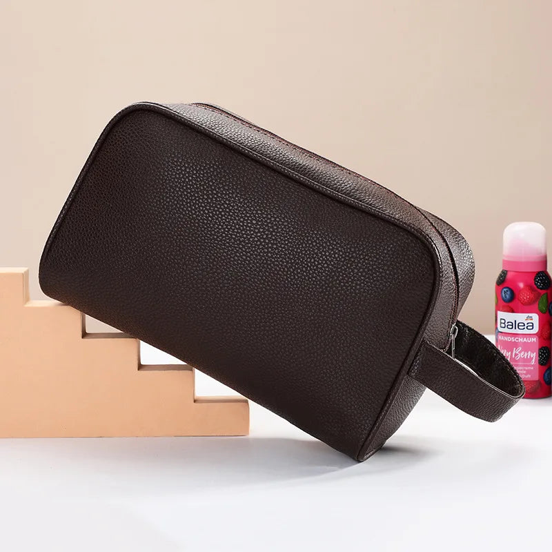 Trousse Toilette Homme Personnalisée – Grande Capacité Voyage Zipper | Cadeau Homme