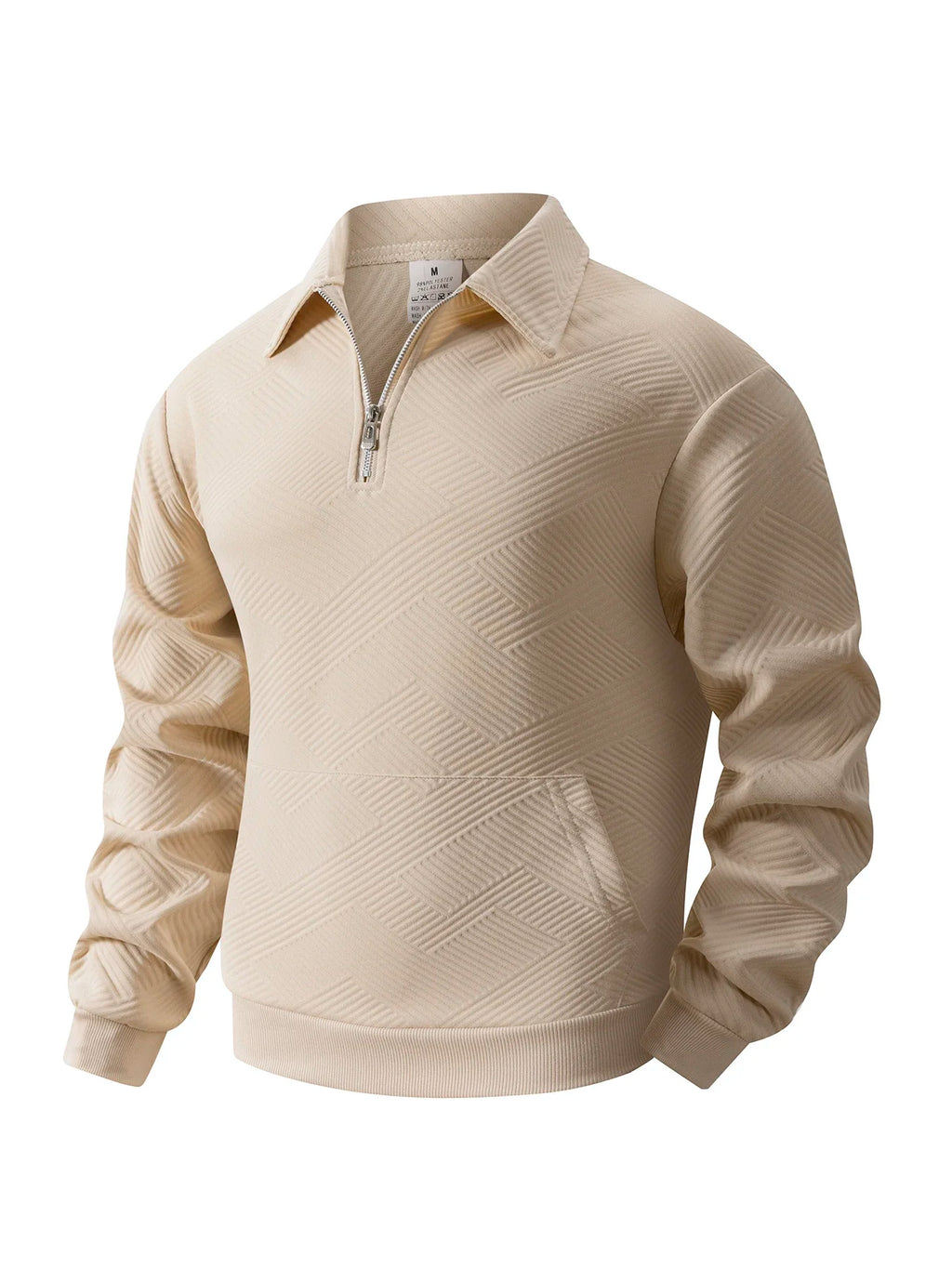 Sweat Homme Quarter Zip Col Polo Roulé Couleur Unie Pullover Manches Longues Casual Outdoor Quotidien Automne Confortable Élégant – Sweatshirt Zippé Premium | Mode Homme Automne Premium