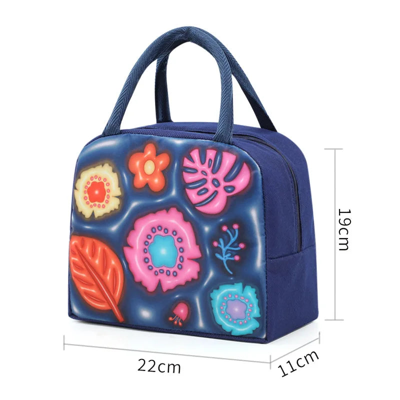 Sac Repas Isotherme Enfant 3D Animaux Cartoon – Boîte Bento Isotherme Grande Capacité
