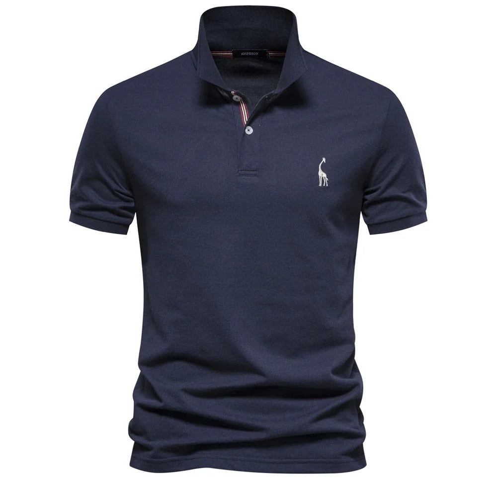 Polo Homme Coton Manches Courtes Couleur Unie Haute Qualité – Casual Élégant Été | Mode Homme Premium