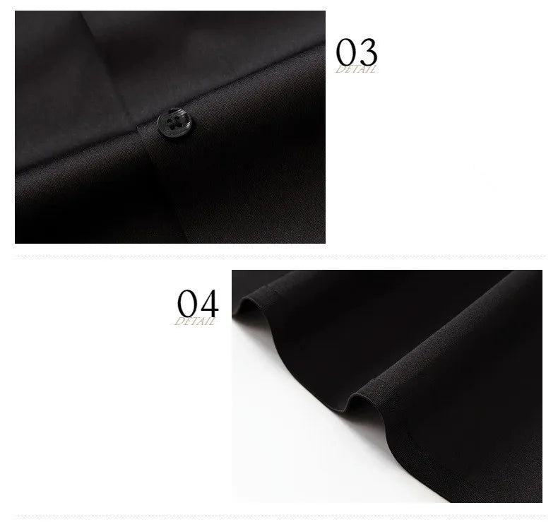 Chemise Habillée Homme Ultra-Stretch Manches Longues Anti-Froissé Douce Blanche Business Formel Élégante Confortable Intemporelle – Chemise Business Premium Ultra-Stretch Anti-Froissé Manches Longues Blanche | Mode Homme Business Formel Premium