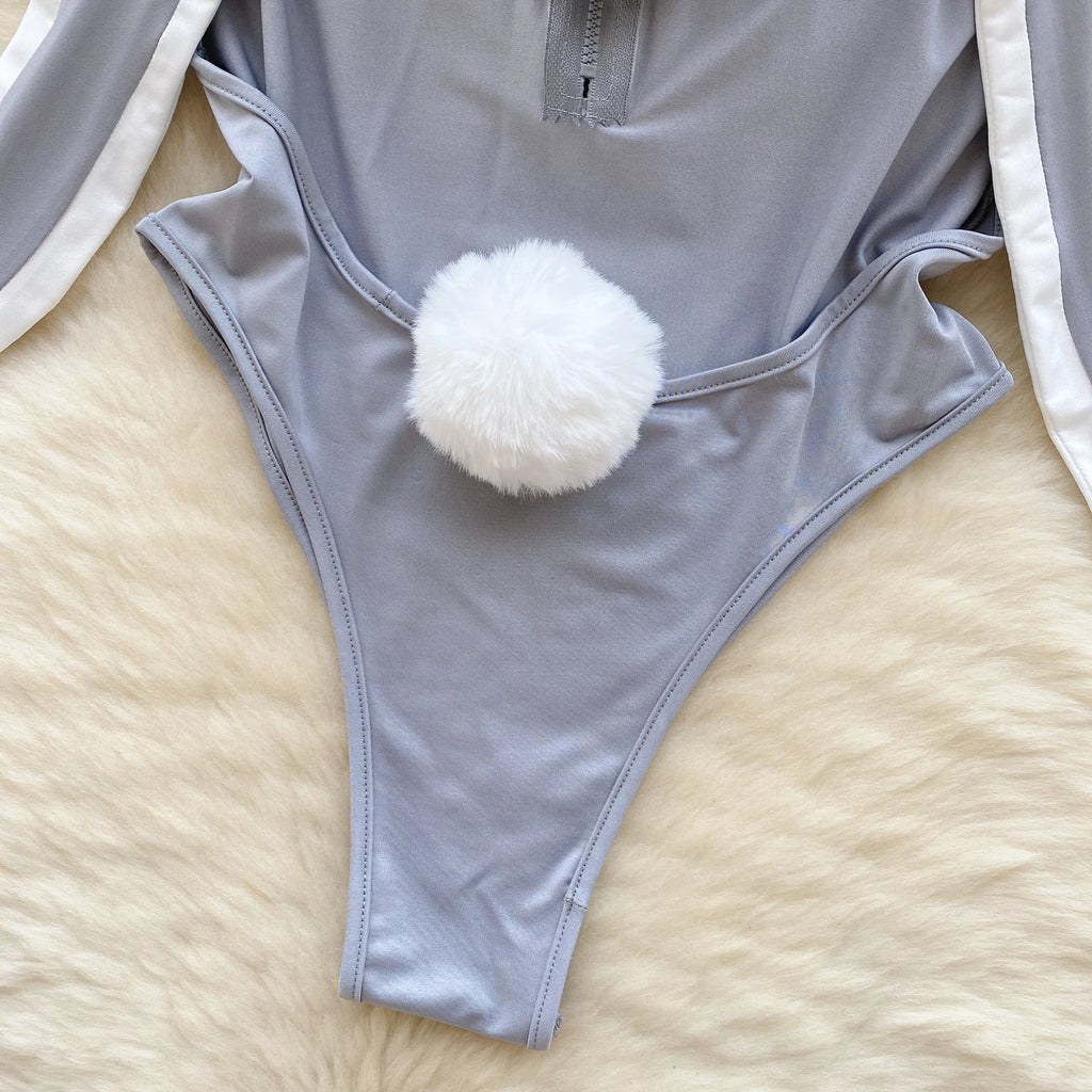 Combinaison Lingerie Femme Sexy Lapin Cosplay Déguisément Dos Nu Ajourné – Costume Roleplay Kawaii | Soirée