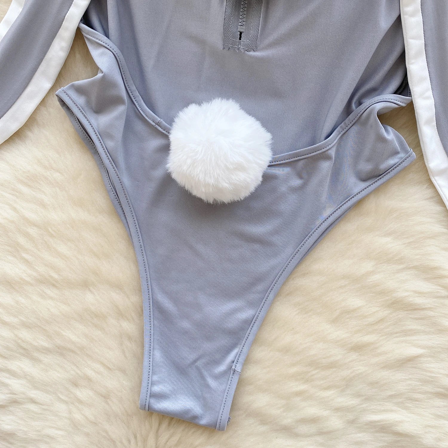 Combinaison Lingerie Femme Sexy Lapin Cosplay Déguisément Dos Nu Ajourné – Costume Roleplay Kawaii | Soirée