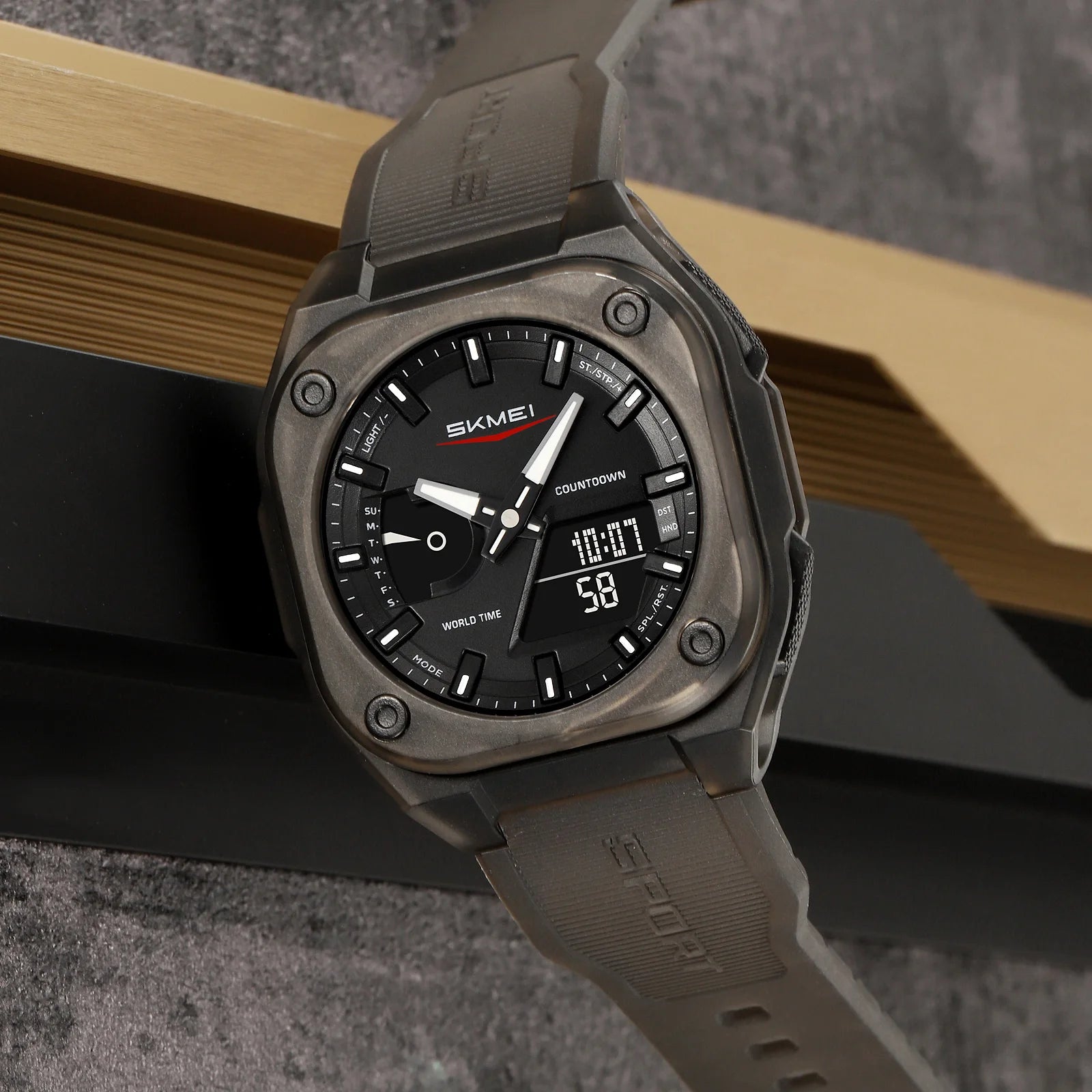 Montre Unisexe SKMEI Business Digital Quartz – Sport Étanche Multifonction Fashion
